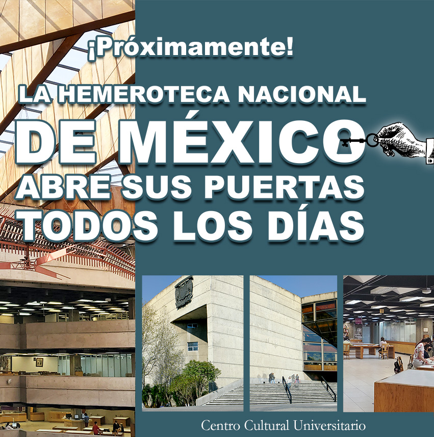La Hemeroteca Nacional de México abre sus puertas todos los días